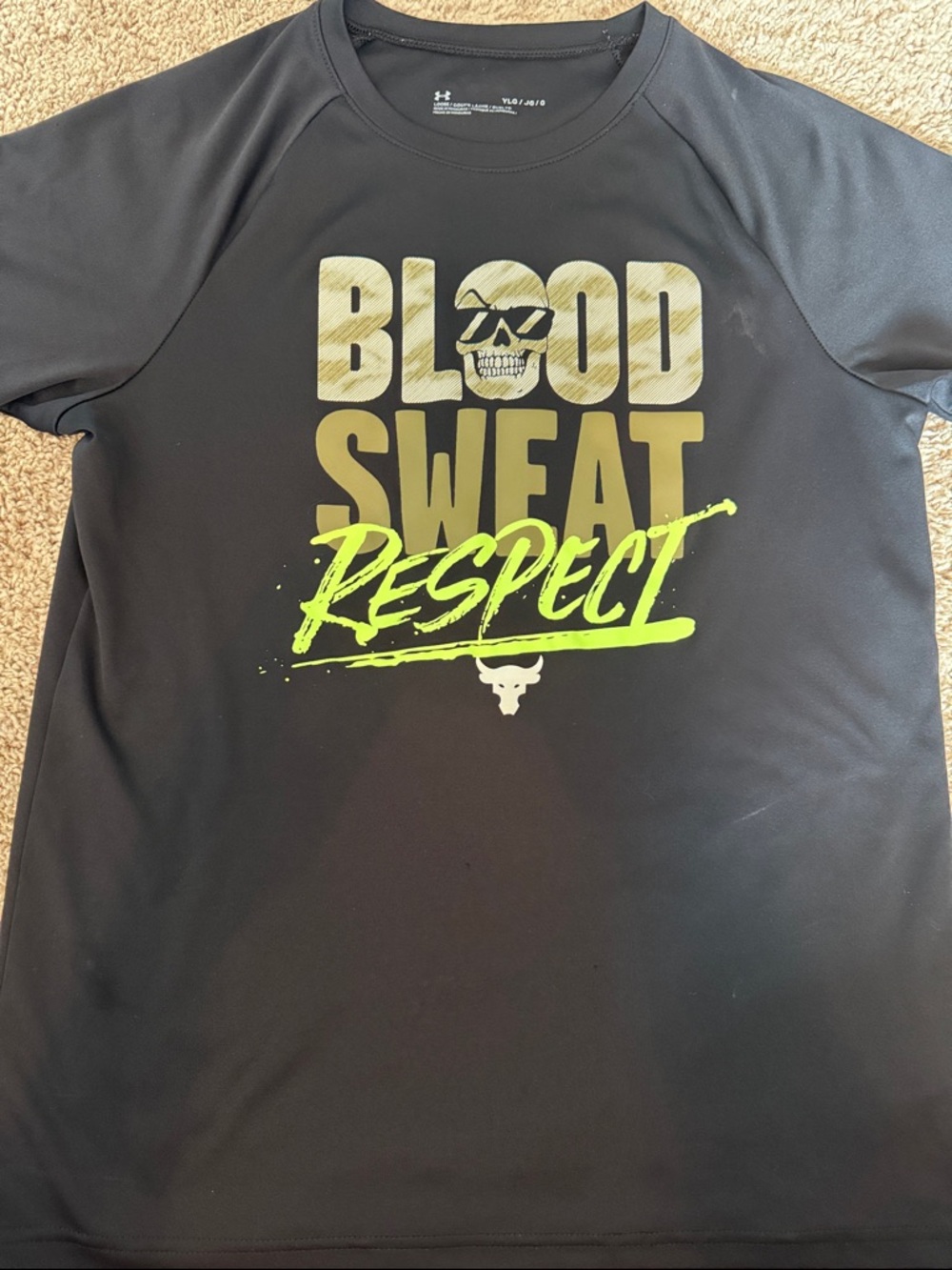 Under Armour Men’s Black 'Blood Sweat Respect' Graphic Performance Tee